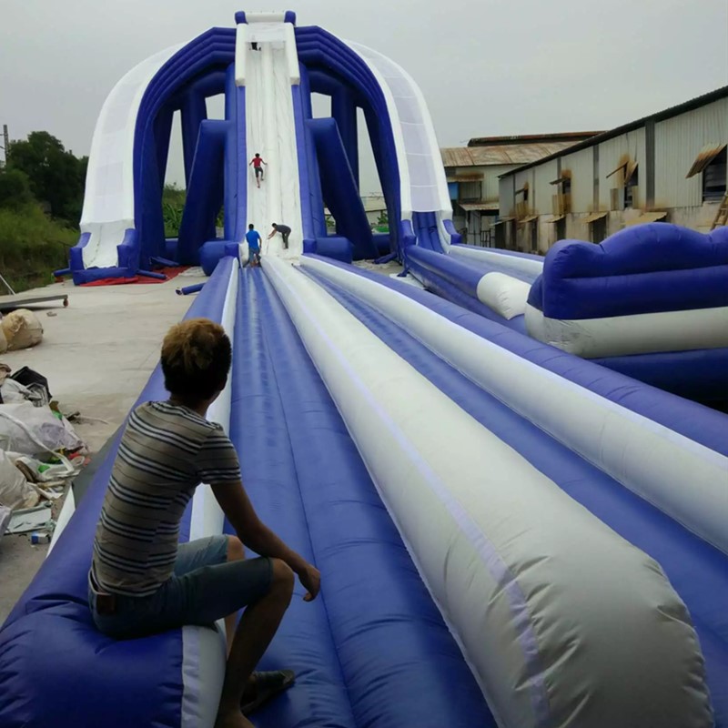 frame support giant beach slide inflatable