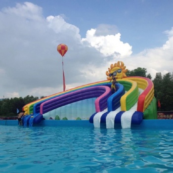  Giant inflatable Rainball water pool slide	