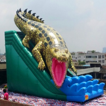 Inflatable crocodile and Dragon slide for sale