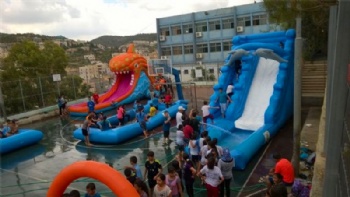  School elephant Water Slide Inflatable Isreal	