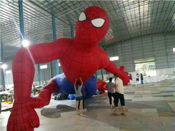 inflatable cartoon model spiderman and American Capitain