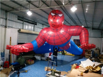  inflatable cartoon model spiderman and American Capitain	