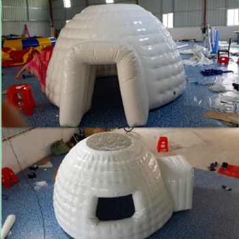 inflatable igloo fort or club house for kids to play in