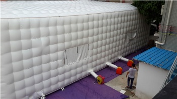  White Inflatable Cube Tent For Event	
