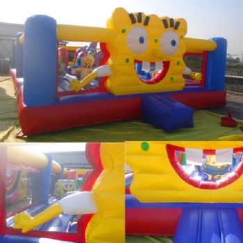 Kids Inflatable Spongebob Theme Park	