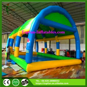 PVC Inflatable Square Water Pool With Cover