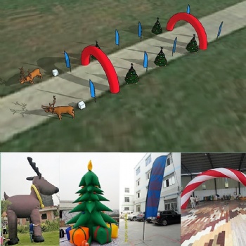 Inflatable Walk-through winter wonderland for Christmas Event