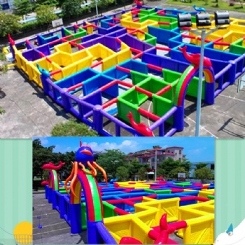  outdoor inflatable Maze Playground	