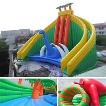  Inflatable Dinosaur pool slide water park	