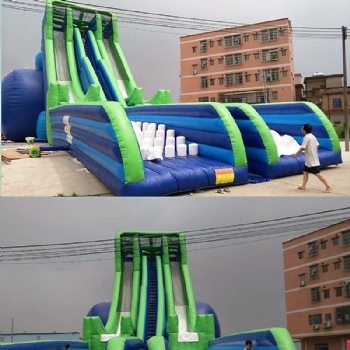 Exciting Inflatable long slip slide adventure
