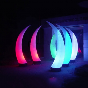 Glowing inflatable towers available in custom shapes