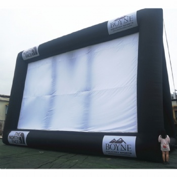 Custom 43ft/28ft jumbo inflatable movie screen for community garden or soccer filed
