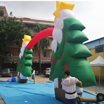  Christmas tree arch Inflatable for event	