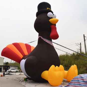 Inflatable Twin Turkey For Thanksgiving Party