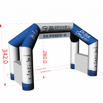 Inflatable Obstacle Course Race Arch With Logo Printed Logo	
