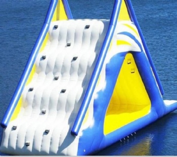  PVC water floating platform inflatable aqua tower slide for sport	