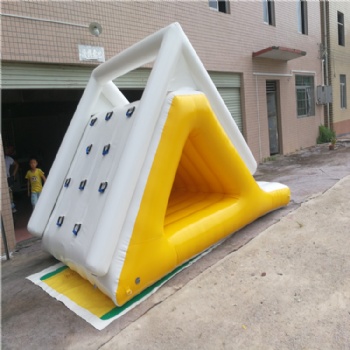  PVC water floating platform inflatable aqua tower slide for sport	
