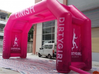 Double-leg sturdy inflatable arches for run race with printed logo	