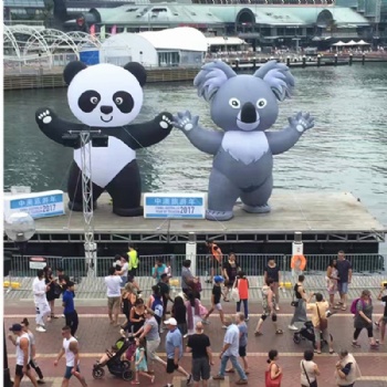 Cute glowing animal inflatable - panda & koala