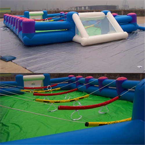 slippy football filed inflatable twist fixed