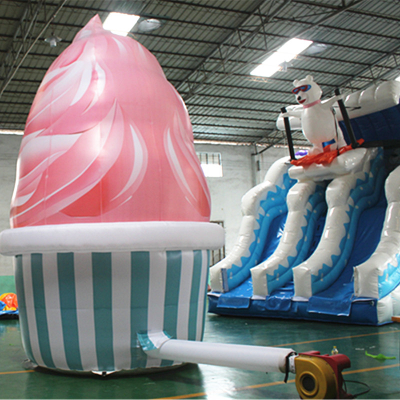 Custom Big icecream,inflatable icecream for promotions