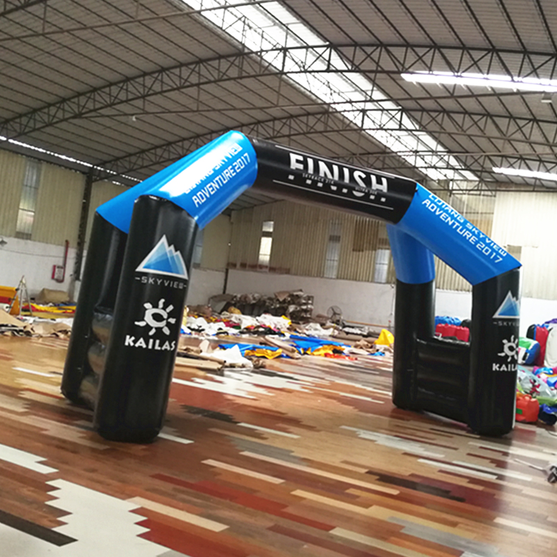 Inflatable Obstacle Course Race Arch With Logo Printed Logo