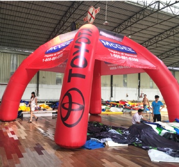  4 Legs Custom Design Spider Promotional Sports Tent With Printed Logos	