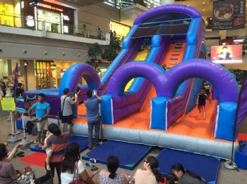  slide inflatable children playground for Singapore	