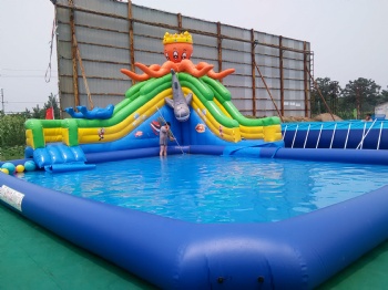  Giant Octopus water pool slide Inflatble	