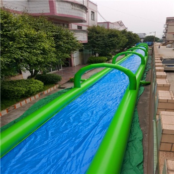  300m double lanes Slip N Slide The City Inflatable	