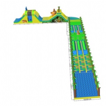  100m 10 Sections Inflatable Forest Theme Funland	