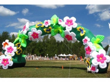 inflatable Floral strings arches for wedding ceremony