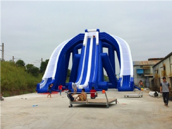  frame support giant beach slide inflatable	