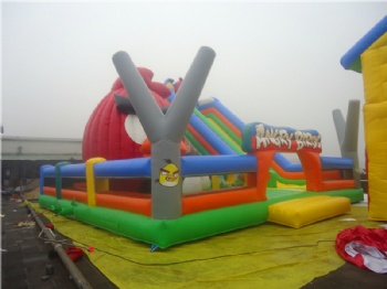 outdoor angry bird inflatable park for kids