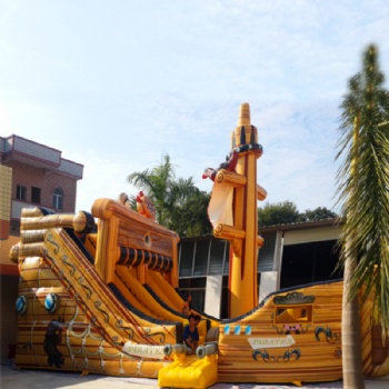 Luxury Pirate Ship Slide and Castle Inflatable For sale