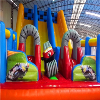  Speed Racing Motorcycle Inflatable playground for sale	