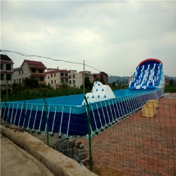 Commercial Frame Support PVC Swim Pool Slide Water Park