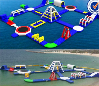  Commerical Blowed Up Floating Island Aqua Park	