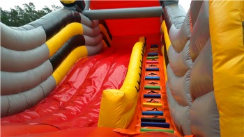  mocked up bulldozer slide inflatable	
