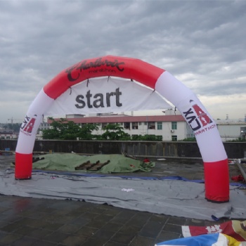  Inflatable race start and finish arch with Logo printed	