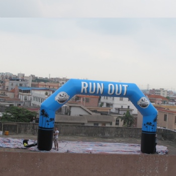  Inflatable race start and finish arch with Logo printed	