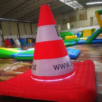  Custom size traffic cone inflatable with logo printed	