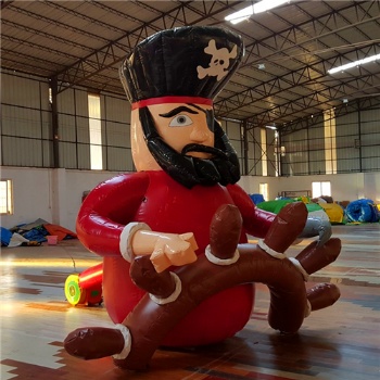  inflatable pirate capitain figure	