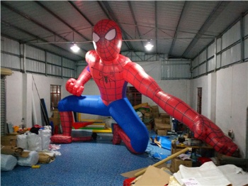  inflatable cartoon model spiderman and American Capitain	