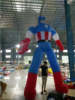  inflatable cartoon model spiderman and American Capitain	