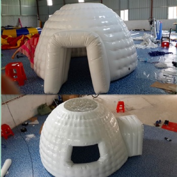  inflatable igloo fort or club house for kids to play in	