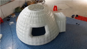  inflatable igloo fort or club house for kids to play in	