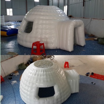  inflatable igloo fort or club house for kids to play in	