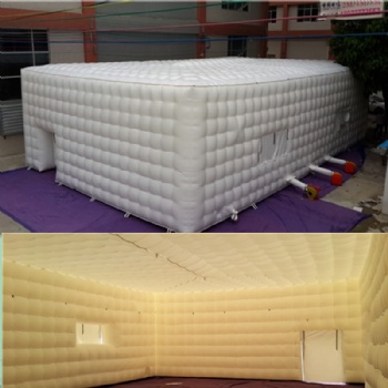  White Inflatable Cube Tent For Event	