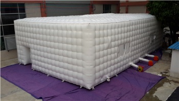  White Inflatable Cube Tent For Event	